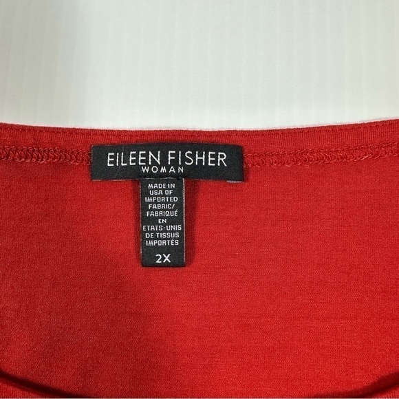 Eileen Fisher Top Sz 2X Asymmetrical Jersey Asymmetric - Picture 11 of 13